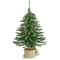 18" Unlit Downswept Mini Village Pine Artificial Christmas Tree in Burlap Base